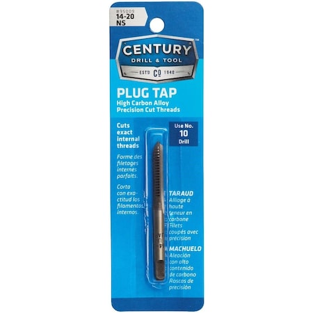 Century Drill & Tool Century Drill & Tool 14-20 Carbon Steel National Standard Tap-Plug 95009